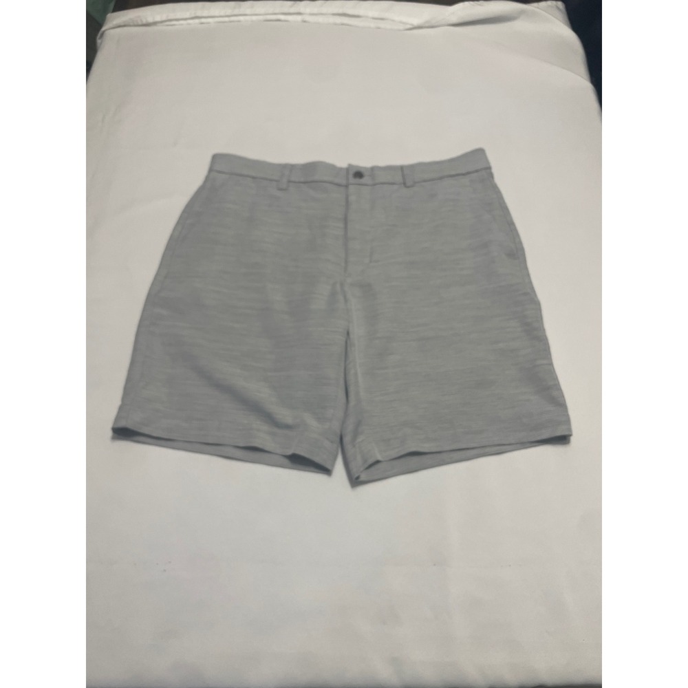 Callaway Mens Gray Heathered Performance Golf Shorts Size 34 Stretch Flat Front